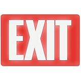 Headline Sign 4792 Glow-in-the-Dark Exit Sign, 8 Inches by 12 Inches