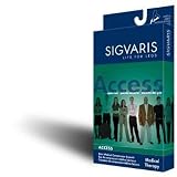 Sigvaris Access Knee High 20-30mmHg Men's Closed Toe Long, Medium Long, Black