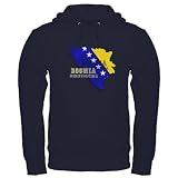 Flag Map of Bosnia Hoodie (dark)