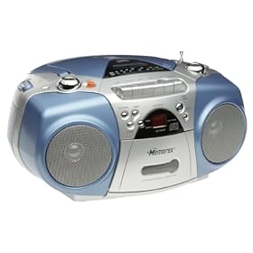 Memorex MP3121-01 Portable CD Boombox (Blueberry)