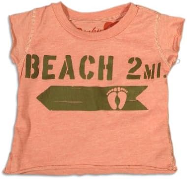 Dinky Souvenir - Baby Girls Cap Sleeve T-Shirt, Pink 25670-12-18Months