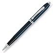 Cross Townsend, Quartz Blue Lacquer, Selectip Rolling Ball Pen, with Rhodium Plated Appointments (695-1)