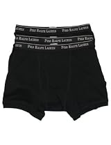 Ralph Lauren Mens Underwear Boxer Brief 3Pack Black