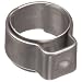 Oetiker 1-Ear Type Stainless Steel 304 Hose Clamp with Stainless Steel 302 Insert, OD .315" Closed and .374" Open, 5.5"W (Pack of 25)