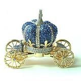 24k Gold-Plated Swarovski Crystal Royal Carriage Trinket Box