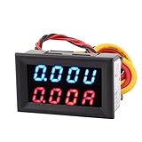 uxcell LED デジタルパネルメーター　プラスチック製レッド　パネルマウントゲージ DC 0-100V 0-10A