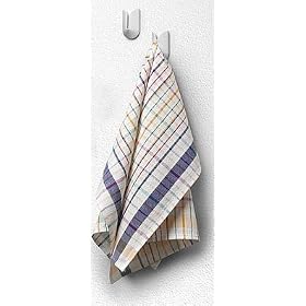 <b>Adhesive Towel Hooks - (4 hooks) - (White) - Set of 4</b>