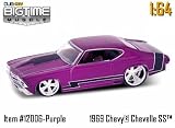 Jada Big Time Muscle Purple 1969 Chevy Chevelle SS 1:64 Die Cast Car by Jada Toys
