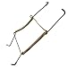 Xinlinke Lot5 6-Inch Small Invisible Plate Wire Hanger Wall Holders with Protective Rubber Cover for 5