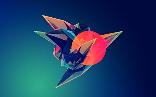 Facets Artwork Geometry Abstract Justin Maller Modern Image For Home Decoration Silk Canvas Fabric Print Poster Wallpaper CX217