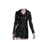 Women's Soft 100 % Lambskin Trench Biker Jacket ! (XL)