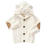 GYMBOREE(ジンボリー) テディ セーター ホワイト トップスカーディガン 3～6ヶ月【並行輸入】