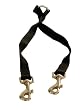 Guardian Gear Nylon 2-Way Small Dog Coupler with Nickel Plated Swivel Clip, 4-Inch, Black