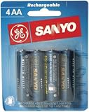 SANYO GES-NC4AA Rechargacell NiCad Batteries (AA 4pk)