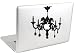 Chandelier Vinyl Laptop Decal Sticker. Apple Macbook Modification. Computer Stickers.