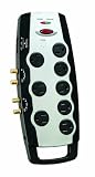 Coleman Cable 04649 8 Outlet Home Theater Surge Protector with Dual Coax Protection and Sliding Outlet Covers 411NAD5jkuL. SL160 Coleman Cable 04649 8 Outlet Home Theater Surge Protector with Dual Coax Protection and Sliding Outlet Covers