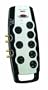 Coleman Cable 04649 8-Outlet Home Theater Surge Protector with Dual Coax Protection and Sliding Outlet Covers with 6-Ft Cord
