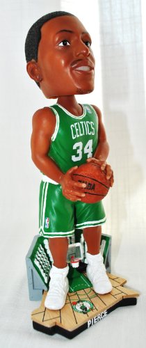 BOSTON CELTICS NBA OFFICIAL LARGE 10 INCH PAUL PIERCE STATUE COURT BASE BOBBLEHEAD BOBBLE