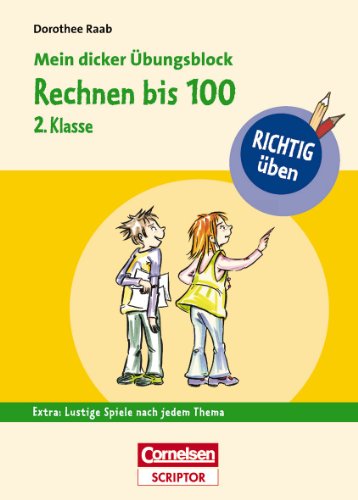Produkt-Bild: RICHTIG &uuml;ben - Mein dicker &Uuml;bungsblock - Rechnen bis 100 2. Klasse
