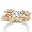 DiamonUltra&trade; Cubic Zirconia/Crystal Silver Cocktail Ring Size 5