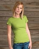Alternative Apparel Ladies Rib Crewneck T-shirt. AA04