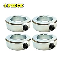 4-PCS Jeremywell® Set Screw Shaft Collar, Zinc Plated Steel, 3/4