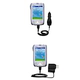 Essential Kit for the Fujitsu Loox 600 - includes Car and Wall Charger with Rapid Charge Technology - Gomadic Brand w/ TipExchange Technology