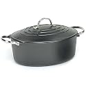 Minuteman Oval Dutch Oven - Black Powdercoat - Heavy Duty Cast Iron