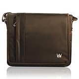 CaseCrown Horizontal Multi Pocket Mobile Messenger Bag (Brown) for the Samsung Galaxy Tab 10.1