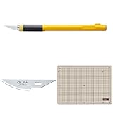オルファ(OLFA) アートナイフプロ 157B (カッターマットA4/曲線刃3枚入)セット