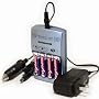 Digipower DPS-5000 1 Hour AA/AAA Rechargeable Battery Kit with 4 AA 2700 mAh Batteries