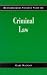 Criminal Law (Butterworths Student Statutes)