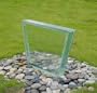 Smart Solar Trapezium Glass Flowerbed - 28"