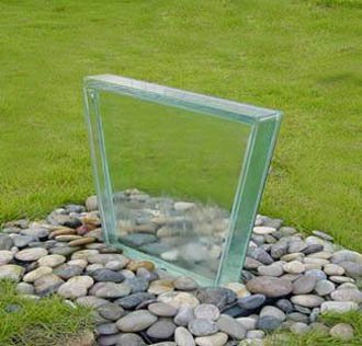 Smart Solar Trapezium Glass Flowerbed - 28"
