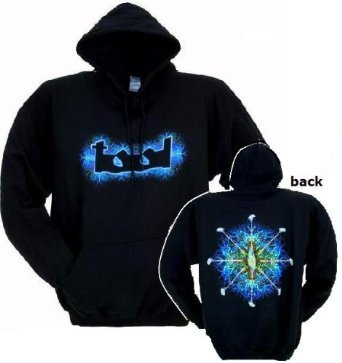 Rock band TOOL hoodie 'Nerve Endings' black hooded 2-sided sweatshirt (Small)