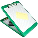 Saunders SlimMate Plastic Storage Clipboard, 00561, Letter Size (8.5 inch x 12 inch), Green