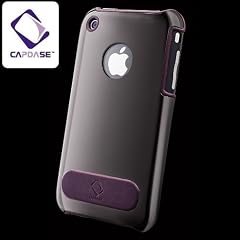 CAPDASE iPhone 3G & 3GS Alumor Metal Case with Screen Protector, Purple Gun カッパー・プロテクトカバー （クリスタル・クリアー 液晶保護シート付き） パープル・ガン MTIH3G-3115