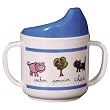 Sippy Cup Baby Cie Farm Animals: Les Animaux de la Ferme Melamine Colorful dinnerware with wording