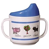 Sippy Cup Baby Cie Farm Animals: Les Animaux de la Ferme Melamine Colorful dinnerware with wording