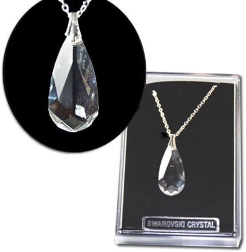 Genuine Swaroviski Crystal Teardrop Pendant"