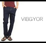 【VIBGYOR/ビブジョー】 サルエルスキニーonewashデニムパンツ