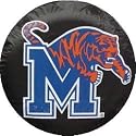 University of Memphis Tigers Black tire cover, Size H2