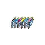 Electronics : PCArena - 1 Set of 6 Compatible Ink Cartridges for EPSON Stylus Photo R265 R360 RX560 TO801 TO802 TO803 TO804 TO805 TO806
