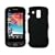 Black Rubberized Snap-On Cover Hard Case Cell Phone Protector for Samsung Rogue U960 [Accessory Export Packaging]