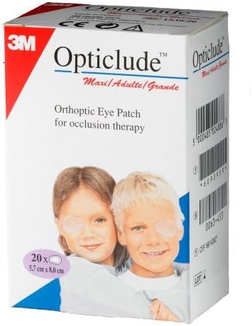 Opticlude Orthoptic Eye Patches, Size 5.7 x 8.2 cm, 20 Pack by Opticlude