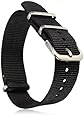 20mm Military Nylon Wrist Watch Band Strap F Watches Stainless Steel Buckle