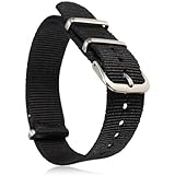 20mm Military Nylon Wrist Watch Band Strap F Watches Stainless Steel Buckle
