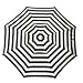 6ft Deluxe Cabana Striped Beach Umbrella with Tilt & Vent
