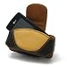 Verizon Wireless LG Chocolate VX8500 KG800 Brown Tan Leather Nylon Horizontal Pouch Carrying Case by Incipio