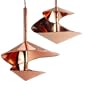 Hanging Bath & Bird Feeder Set - "Copper Spirals"